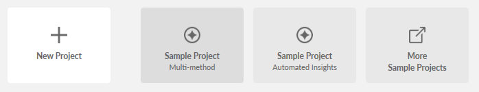 new project button